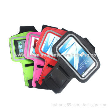 Armbands for iPhone 5, made of neoprene and PVC, various colors available
